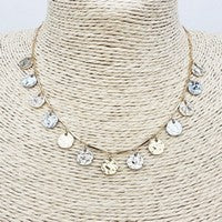 DUFFY NECKLACE W/ SILVER DANGLES
