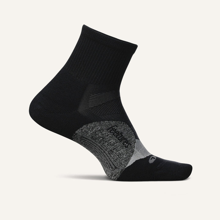 ELITE BLACK LIGHT CUSHION QUARTER SOCK