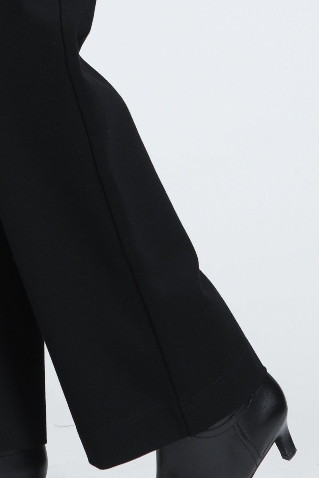 ERIN BLACK LONG WIDE LEG PATCH POCKET PANT