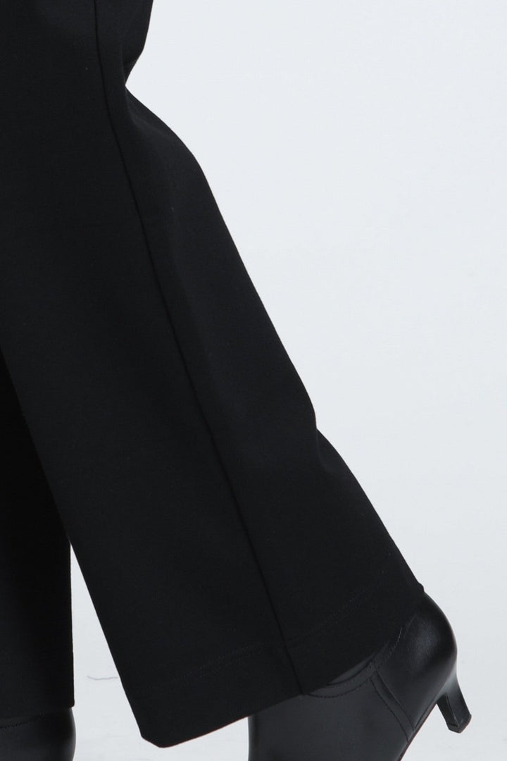 ERIN BLACK LONG WIDE LEG PATCH POCKET PANT