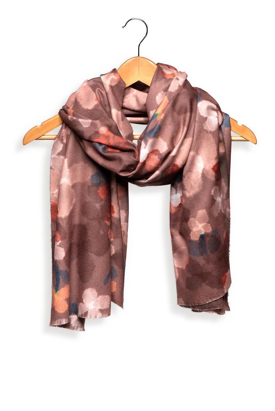 CARAMEL PHANTOM DAISIES SCARF
