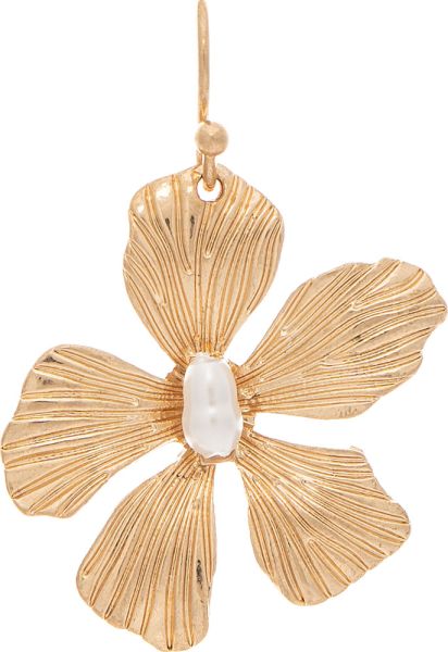 Gold Forget Me Not Flower Earrings
