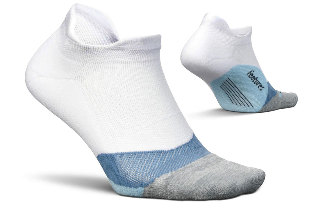 WHITE SKY ELITE LIGHT CUSHION NO SHOW TAB SOCKS