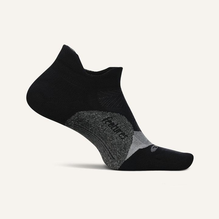 BLACK ELITE LIGHT CUSHION NO SHOW TAB SOCKS
