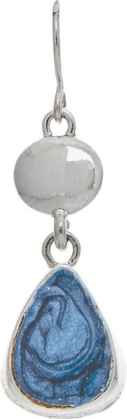 SILVER & BLUE RAINDROP EARRINGS
