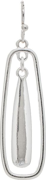 SILVER DANGLE BAR EARRINGS
