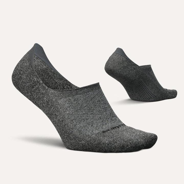 GRAY ELITE INVISIBLE LIGHT CUSHION SOCKS