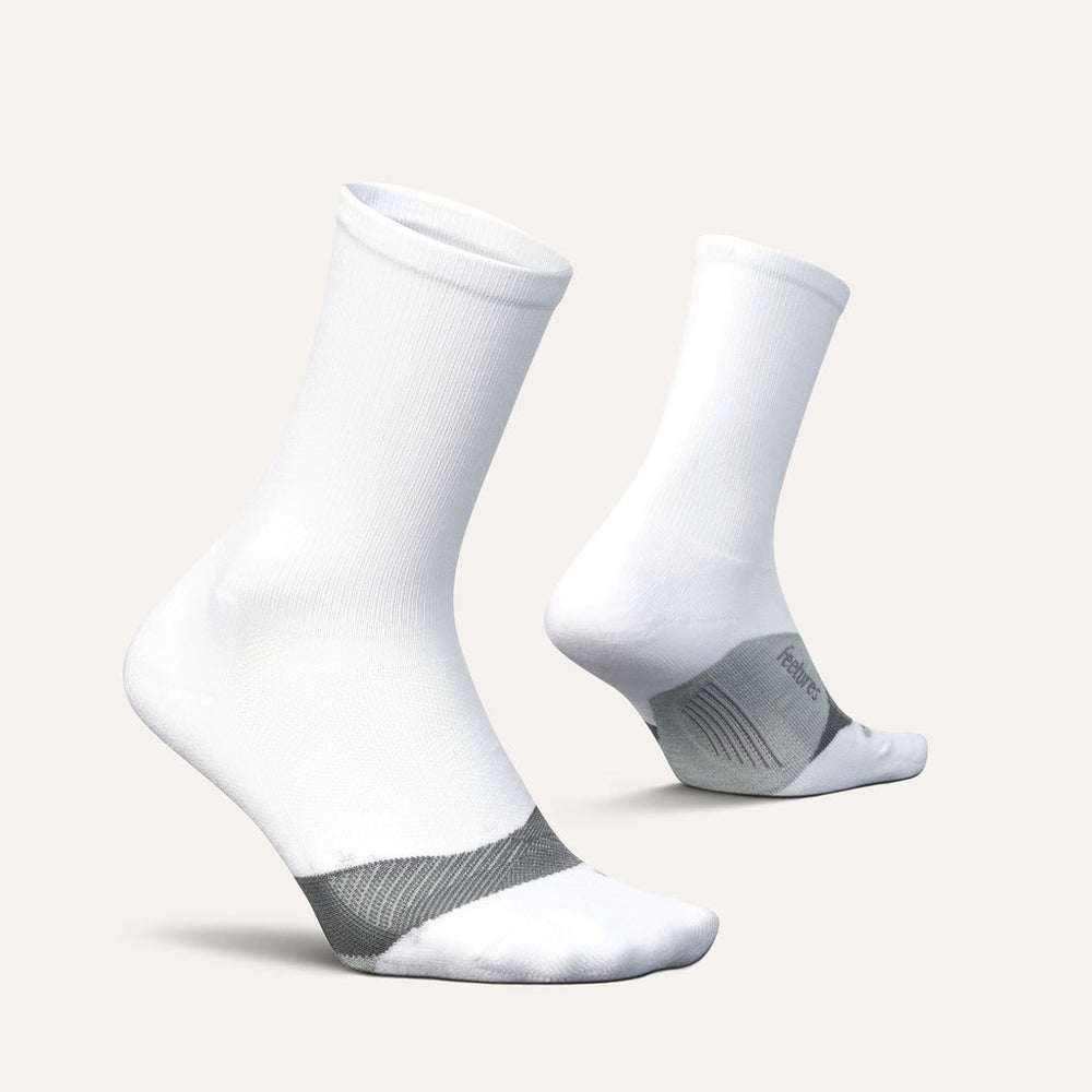 WHITE ELITE MAX CUSHION MINI CREW SOCKS
