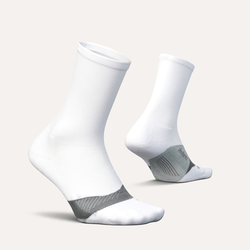 WHITE ELITE MAX CUSHION MINI CREW SOCKS