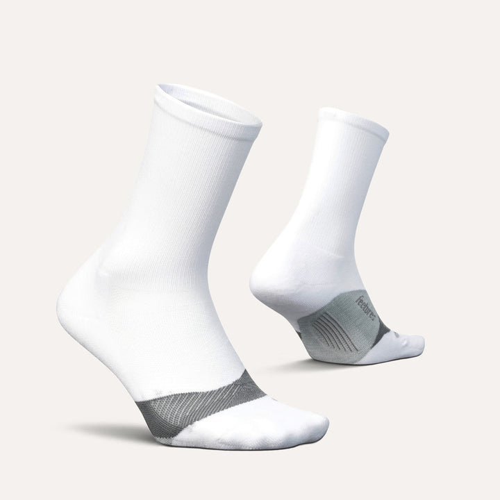 WHITE ELITE MAX CUSHION MINI CREW SOCKS