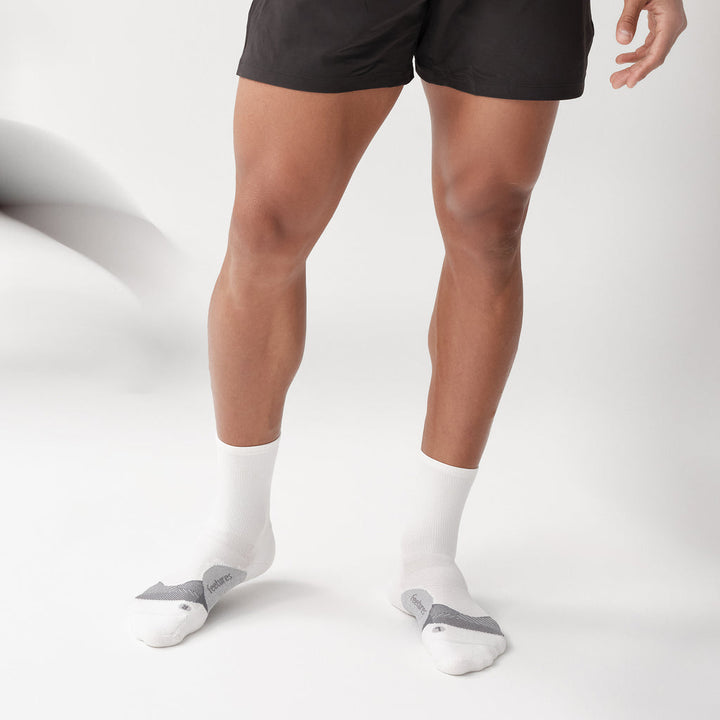 WHITE ELITE MAX CUSHION MINI CREW SOCKS