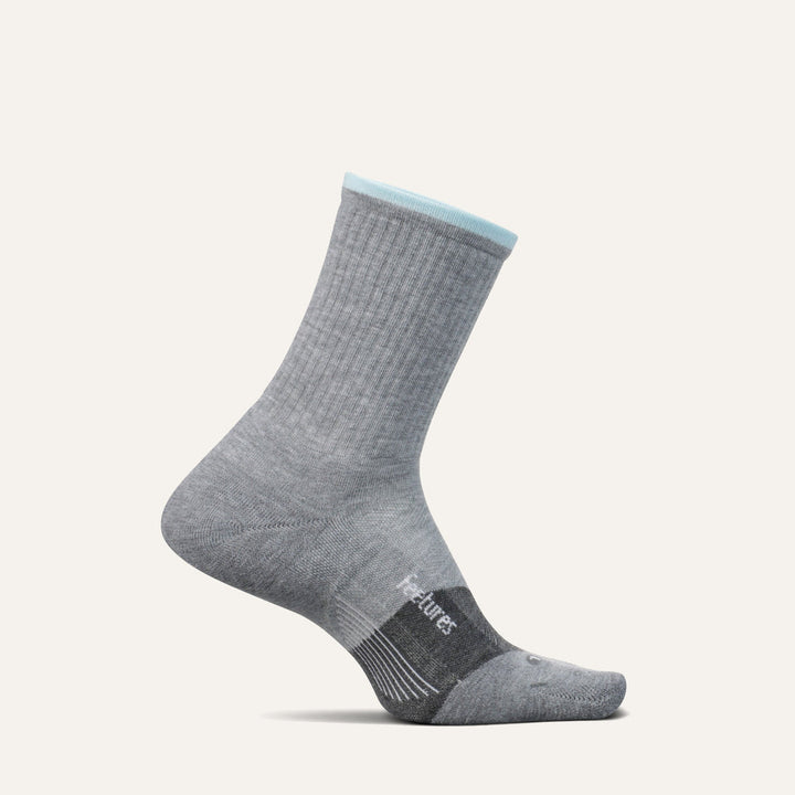 LIGHT GRAY TRAIL MINI CREW MAX CUSHION SOCKS