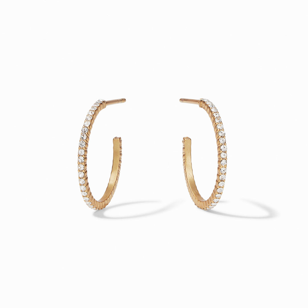 WINDSOR GOLD CUBIC ZIRCONIA SMALL HOOP