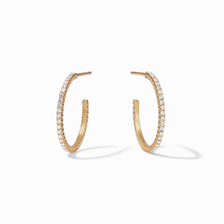 WINDSOR GOLD CUBIC ZIRCONIA SMALL HOOP