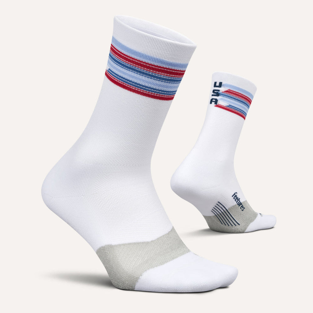 SPANGLED ELITE LIGHT CUSHION MINI CREW SOCKS
