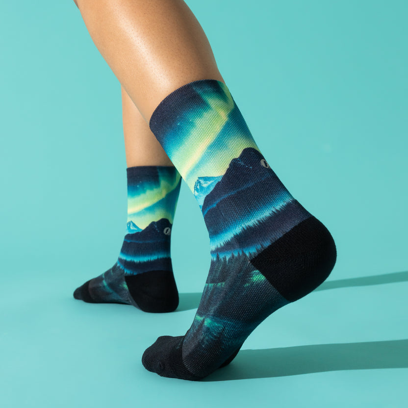 AURORA GLOW ELITE LIGHT CUSHION MINI CREW SOCKS
