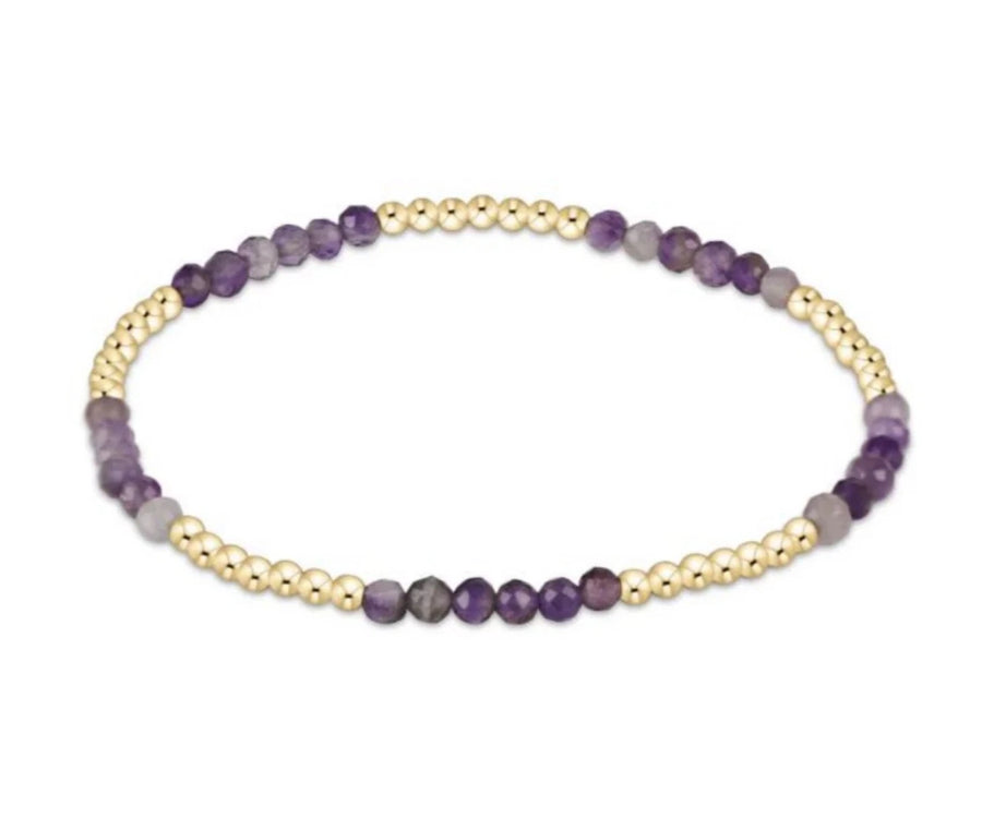 AMETHYST BLISSFUL 2.5MM BEAD BRACELET
