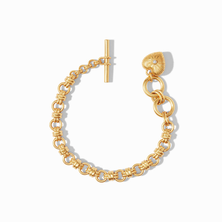 ESME HEART CZ GOLD BRACELET