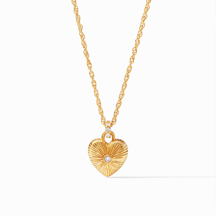 ESME HEART CZ SOLITAIRE NECKLACE