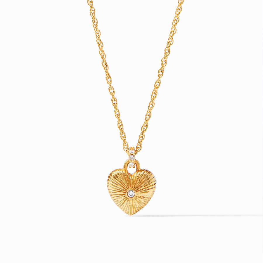 ESME HEART CZ SOLITAIRE NECKLACE
