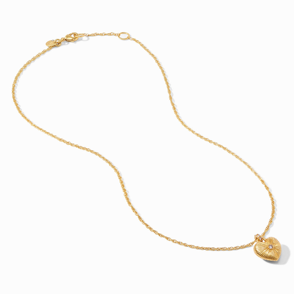 ESME HEART CZ SOLITAIRE NECKLACE

