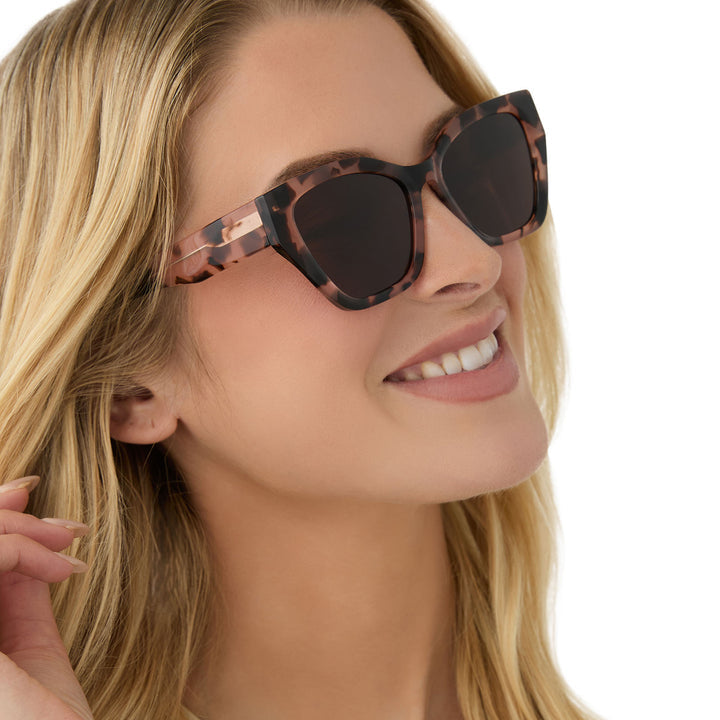 EVIE HIMALAYAN TORTOISE POLARIZED SUNGLASSES