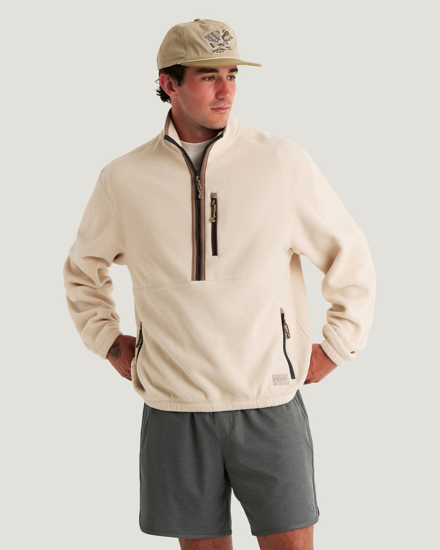 MEN'S FRENCH OAK ASHRIDGE FLEECE HALF ZIP
