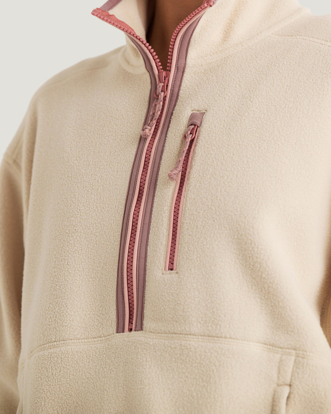 FRENCH OAK ASHRIDGE HALF ZIP FLEECE