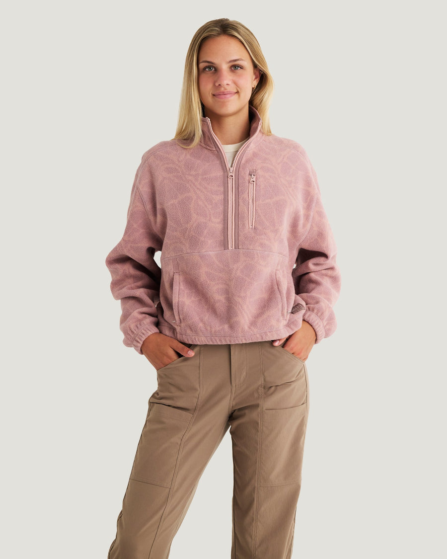 COSMIC BLOOM ASHRIDGE HALF ZIP FLEECE
