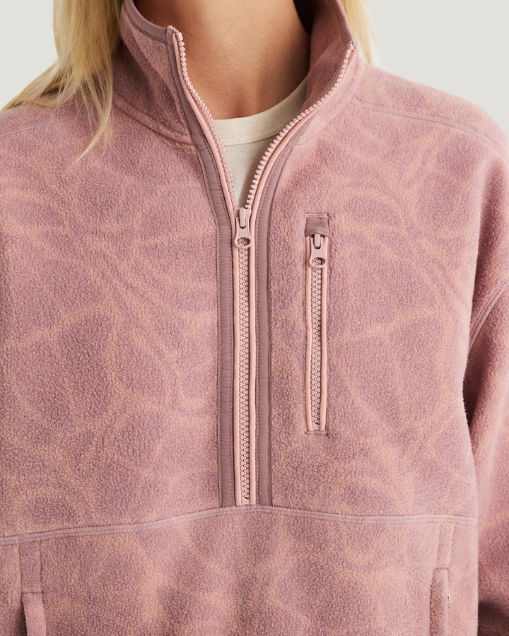 COSMIC BLOOM ASHRIDGE HALF ZIP FLEECE