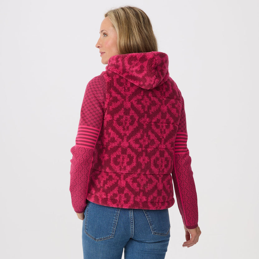 BELLA Beaujolais/Fuchsia Jacquard Vest