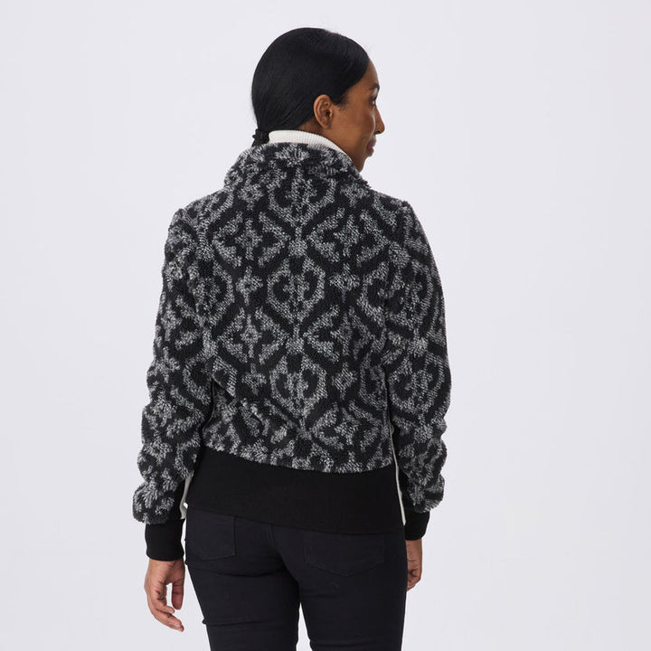 BLACK CHARCOAL STEVIE JACQUARD JACKET