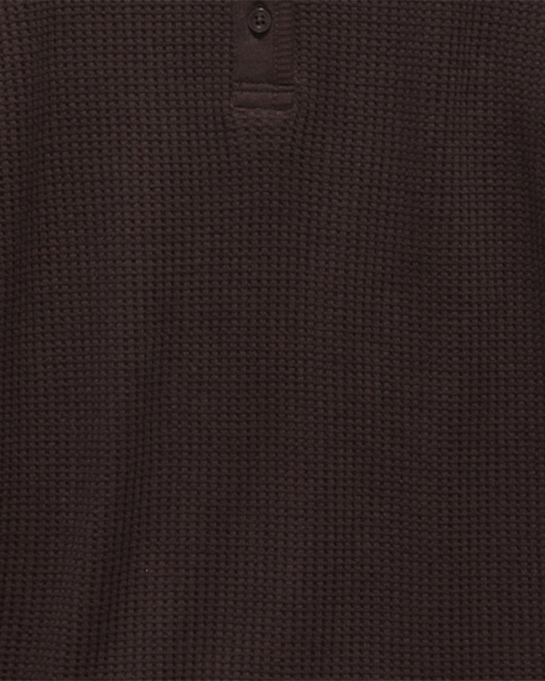 CHOCOLATE MONTCLAIR WAFFLE HENLEY TOP