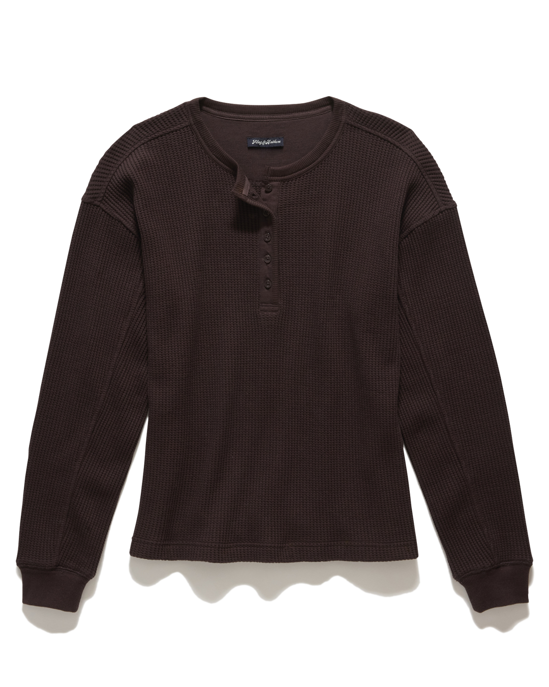 CHOCOLATE MONTCLAIR WAFFLE HENLEY TOP