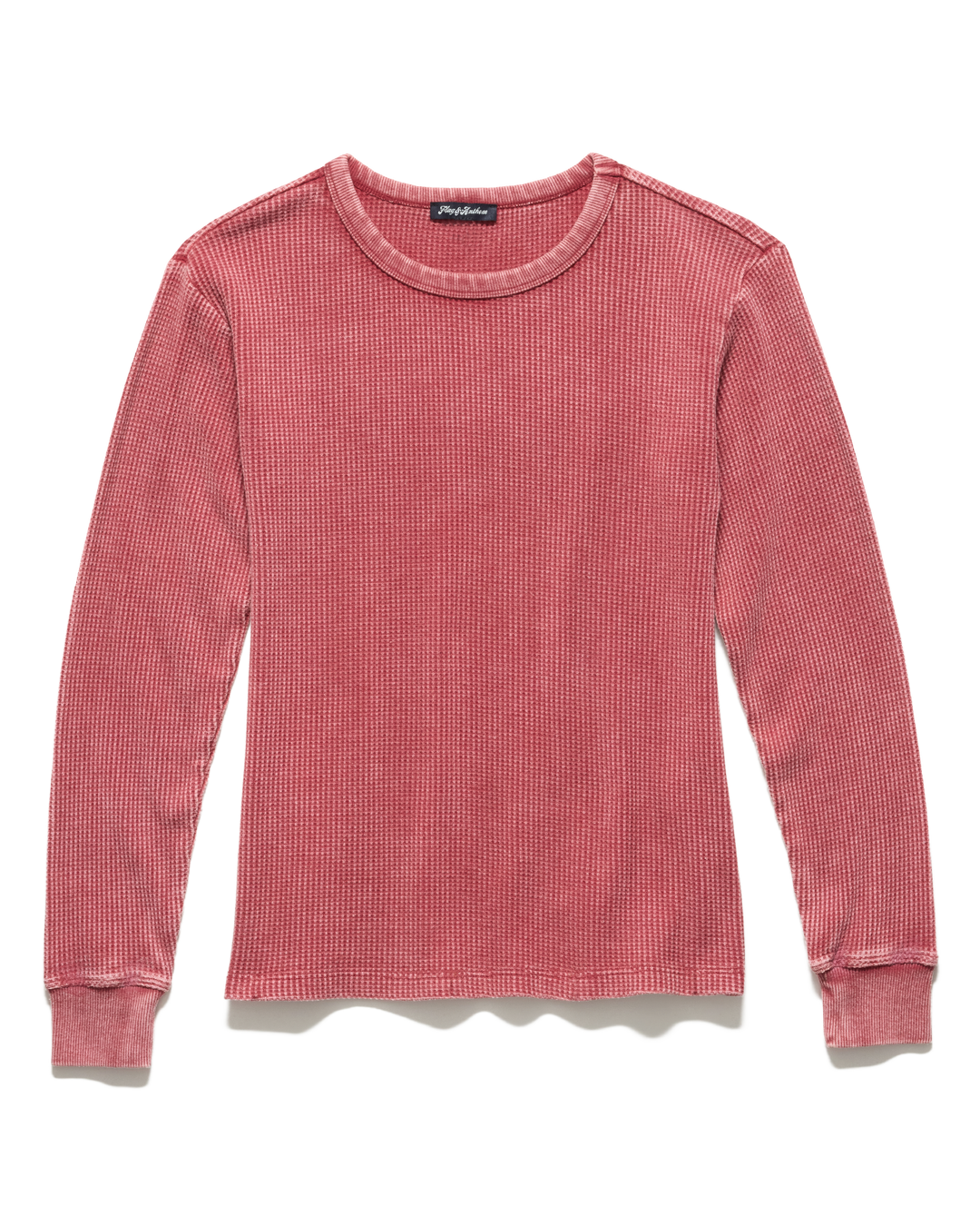BERRY FAYSTON WAFFLE CREW KNIT TOP