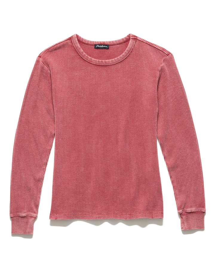 BERRY FAYSTON WAFFLE CREW KNIT TOP