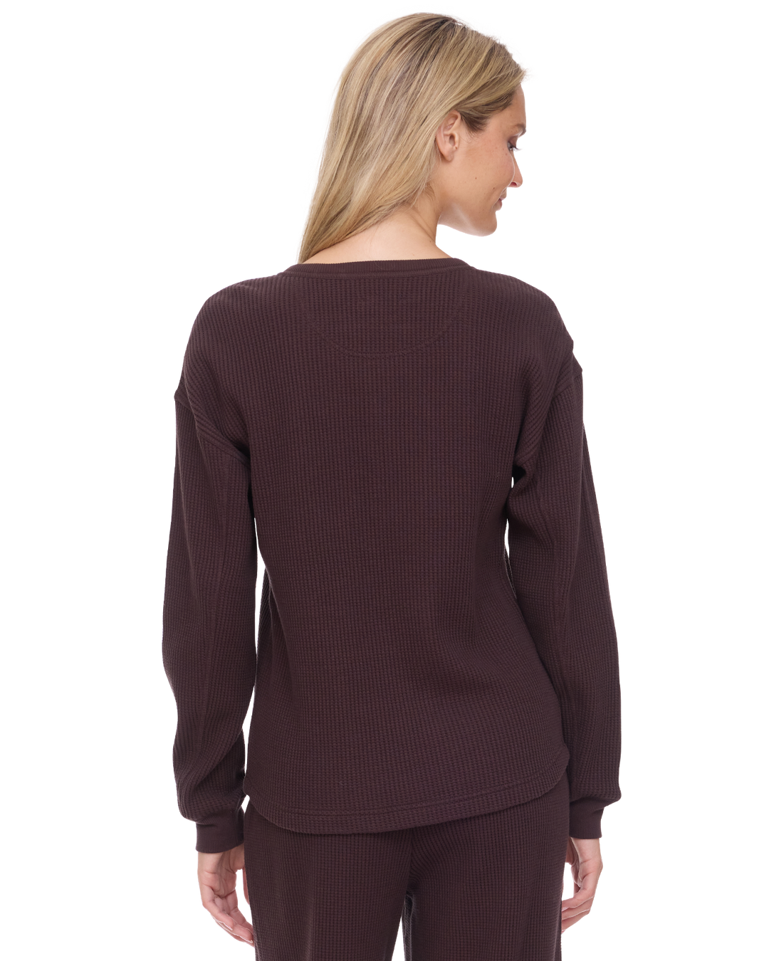 CHOCOLATE MONTCLAIR WAFFLE HENLEY TOP