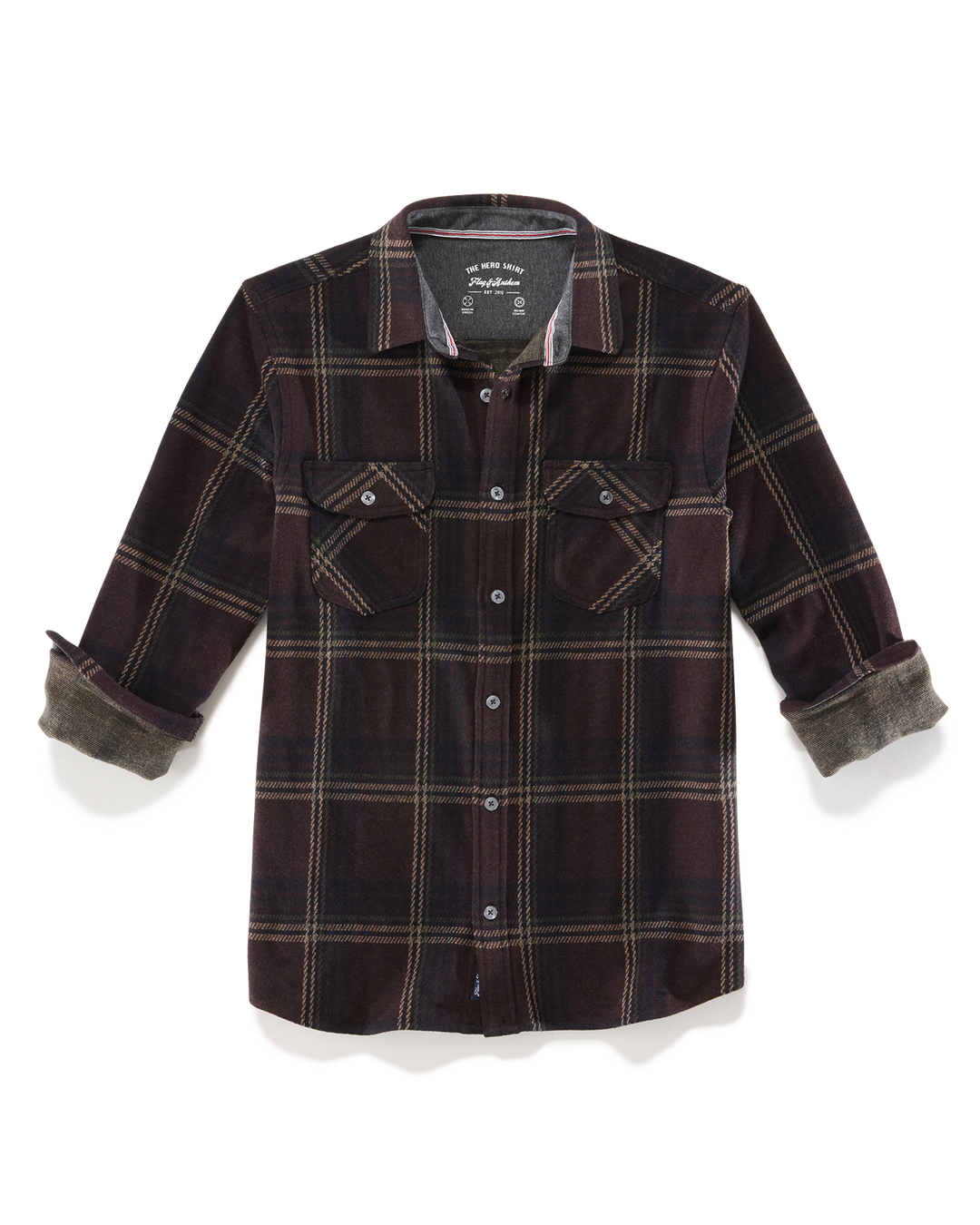 MEN'S ELBA PLAID HERO KNIT FLANNEL SHIRT