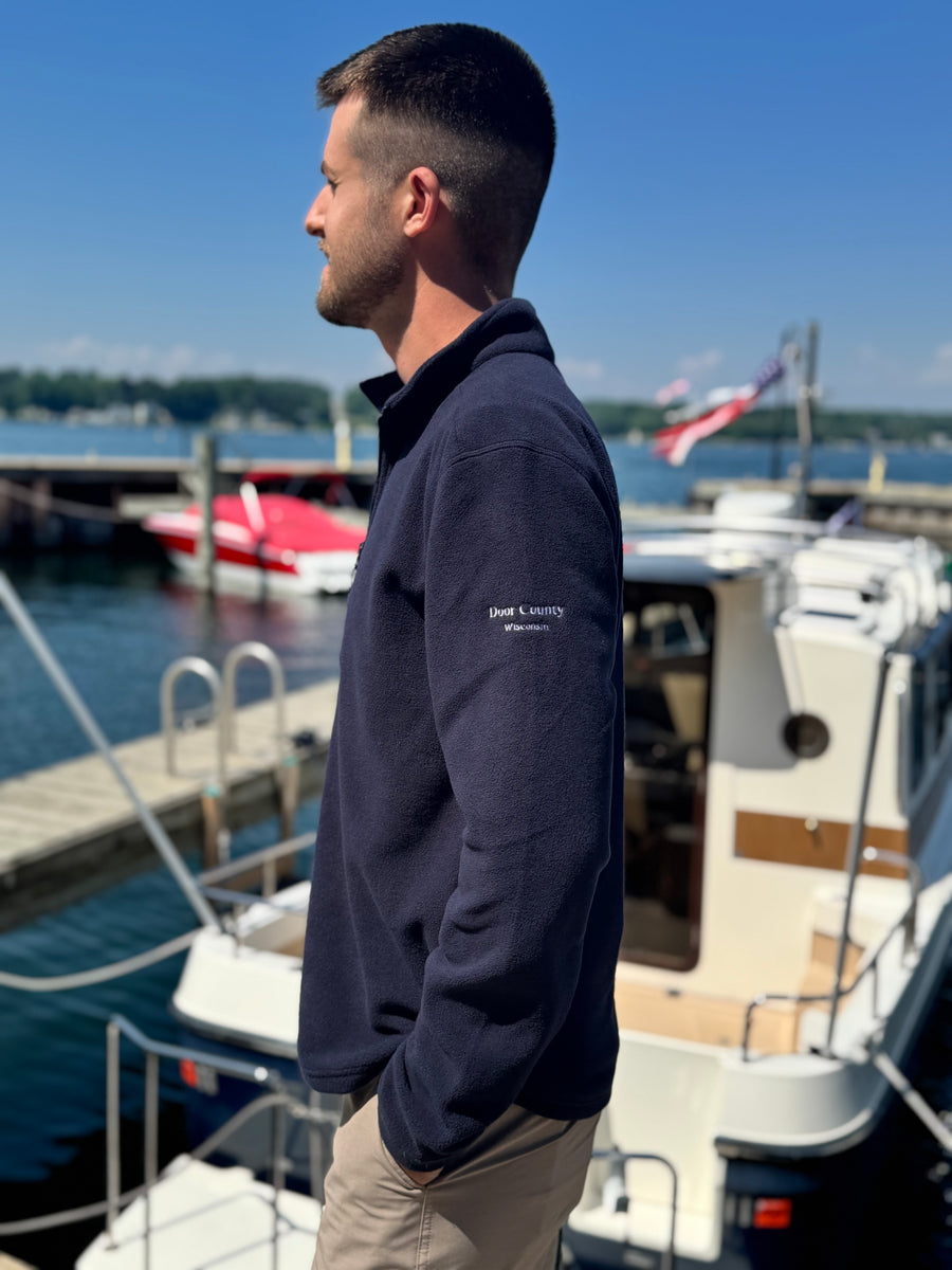 NAVY DOOR COUNTY FIRESIDE FLEECE 1/4 ZIP

