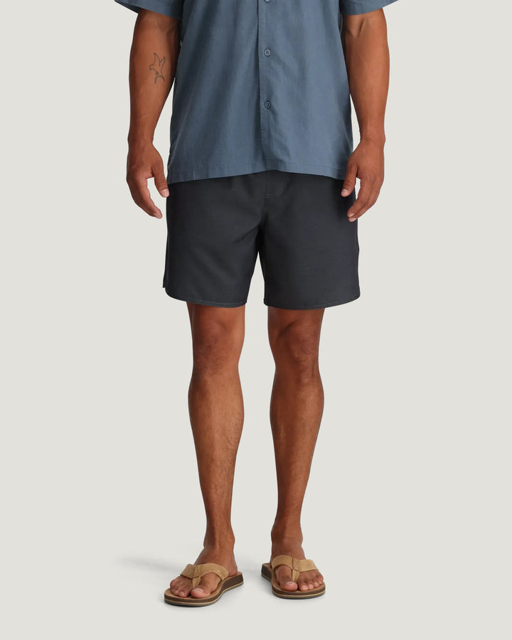 MEN'S ANTHRACITE  7" LINED REVERB SHORTS
