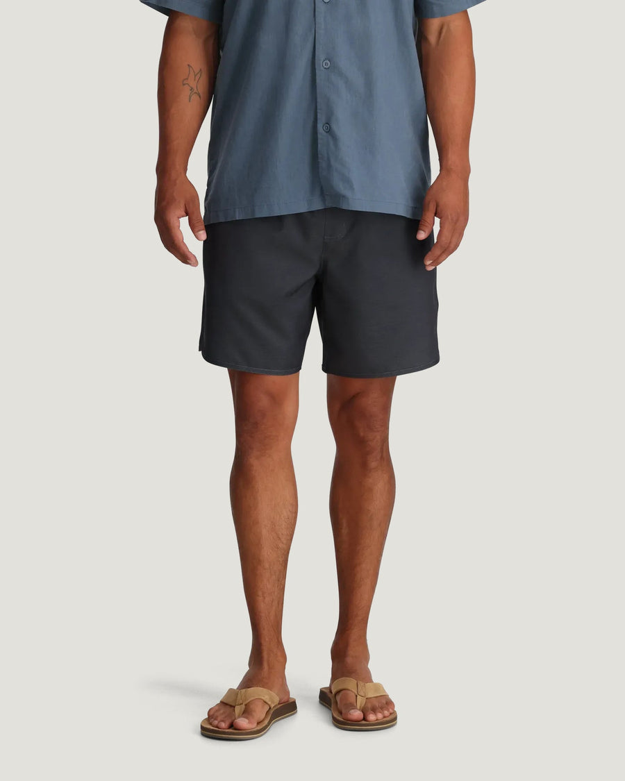 MEN'S ANTHRACITE  7" LINED REVERB SHORTS
