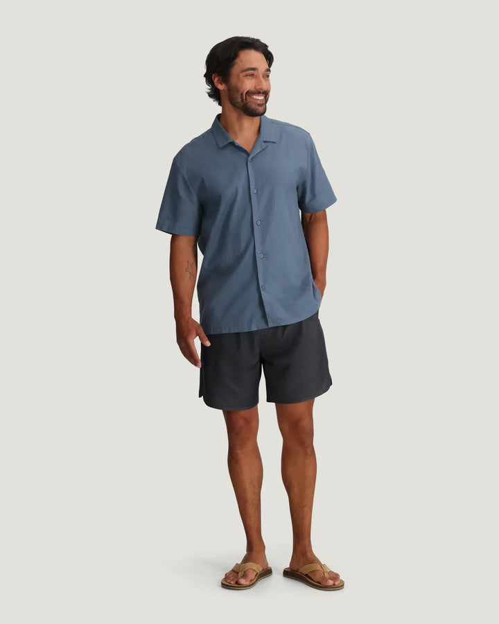 MEN'S ANTHRACITE  7" LINED REVERB SHORTS