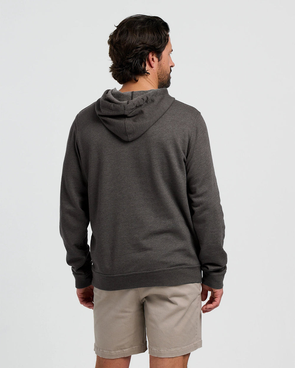 MEN'S VINTAGE OUTFITTERS HEATHER BLACK SAND FLEECE HOODIE
