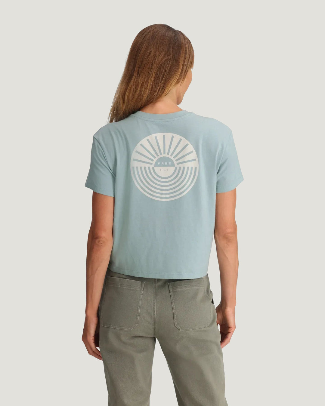 WOMEN'S OCEAN MIST SUN RIPPLE TEE