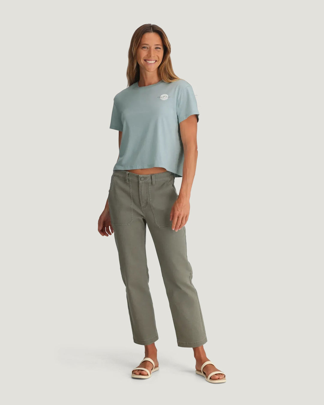 WOMEN'S OCEAN MIST SUN RIPPLE TEE