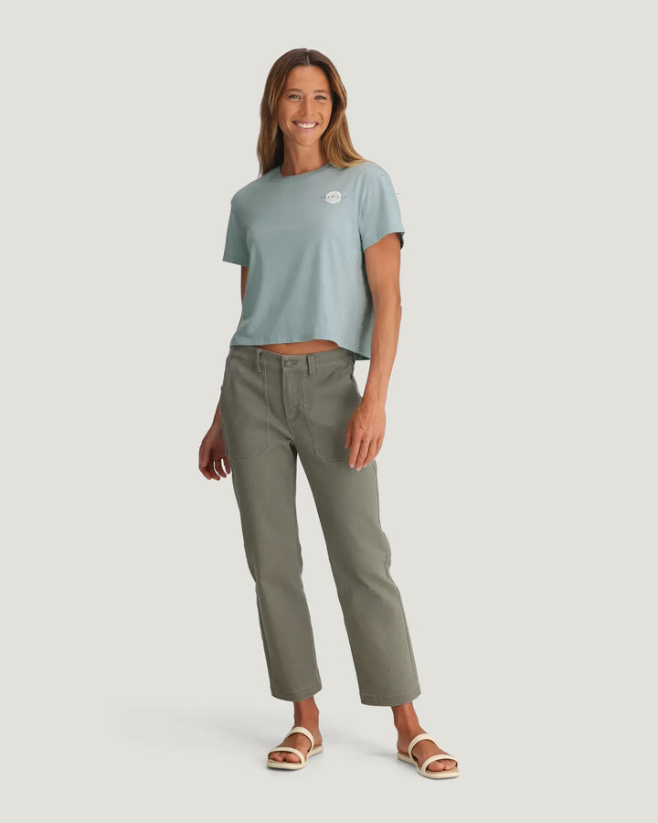 WOMEN'S OCEAN MIST SUN RIPPLE TEE