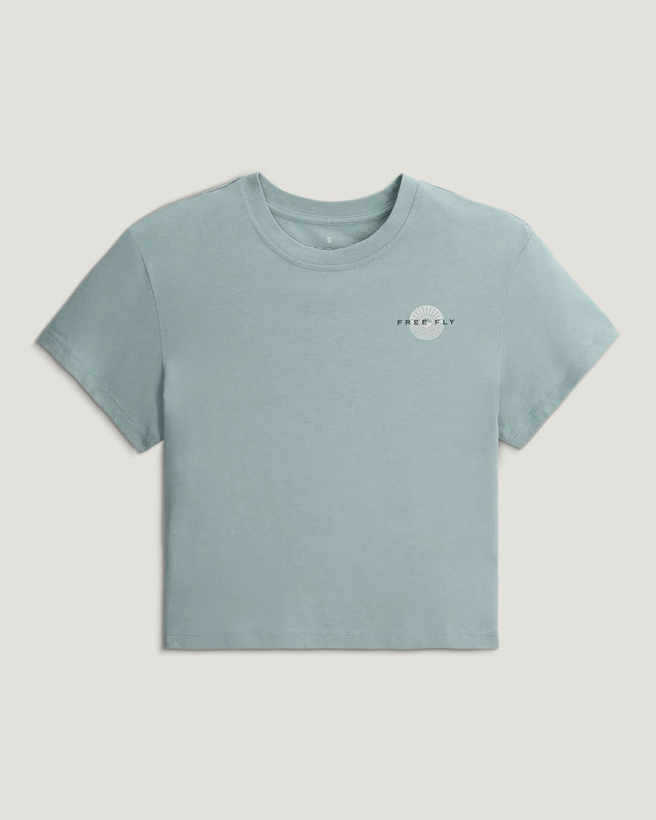 WOMEN'S OCEAN MIST SUN RIPPLE TEE