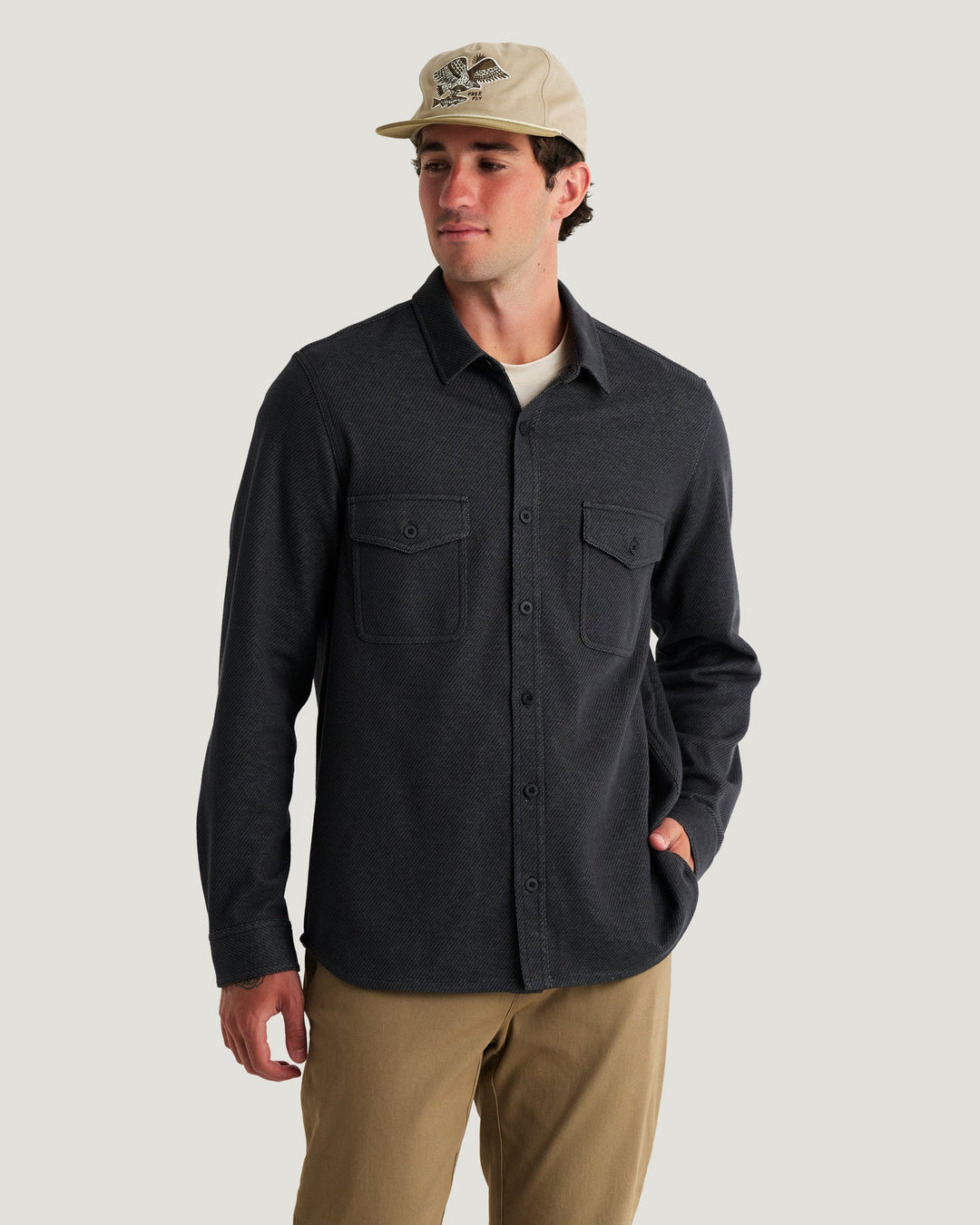 MEN'S BLACK TWILL GALLATIN OVERSHIRT