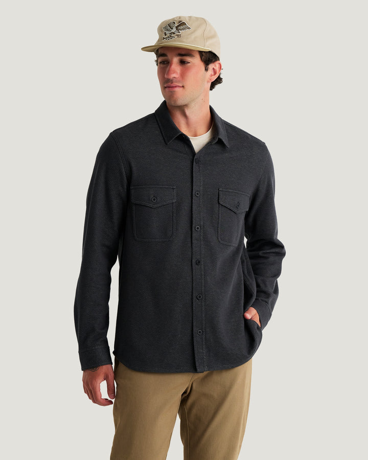 MEN'S BLACK TWILL GALLATIN OVERSHIRT