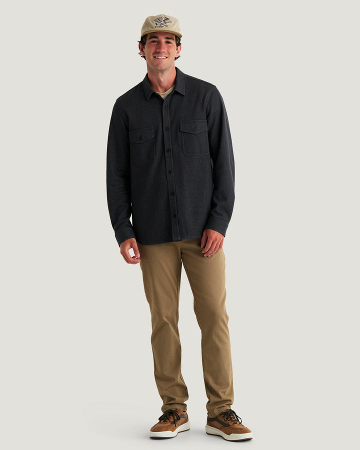MEN'S BLACK TWILL GALLATIN OVERSHIRT